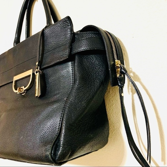 JASPER J CONRAN black leather sachets big bag women’s - Picture 4 of 11